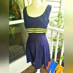 Vintage 90s Just Choon navy blue Juniors dress size 7